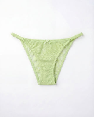 Lace Cheeky Bikini, Asian Pear
